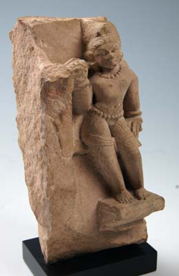 An Indian carved Sandstone Stelae Panel, 12th  - 14th century AD