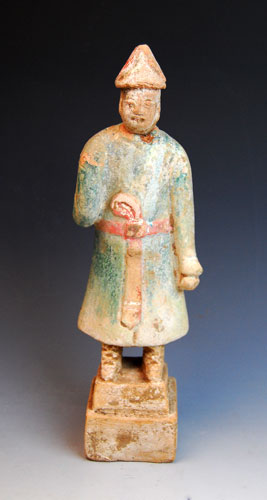 A Chinese Green-Glazed Figure, Ming Dynasty, ca 1368-1644 AD