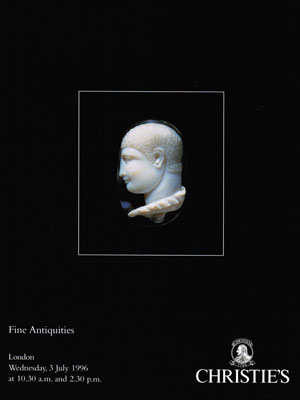 Christie's London Antiquities Auction Catalogue, 3 July 1996