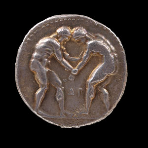 Greek Silver Stater Coin, Aspendos, Pamphylia, Asia Minor, ca 300 - 250 BC