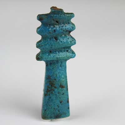 A fine Egyptian Djed Pillar Amulet, New Kingdom ca 1550-1069 BC