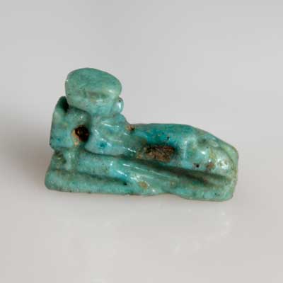 An Egyptian faience ithyphallic Figure, ca 664-525BC