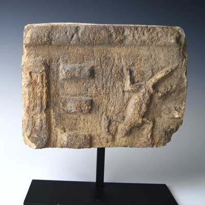 A Good Egyptian Sandstone Fragment, Late Period, ca 664-332 B.C.