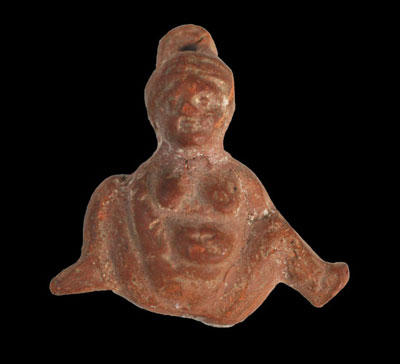 An Roman/Egyptian Terracotta fertility amulet, Roman Period ca 1st century AD