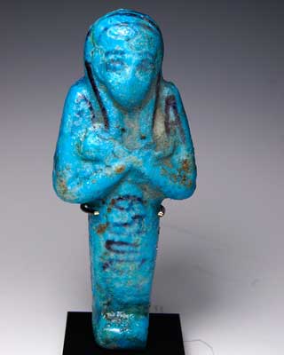 A rare Egyptian Shabti for Tashedkhons, 21st Dynasty c.1080-945 BC.