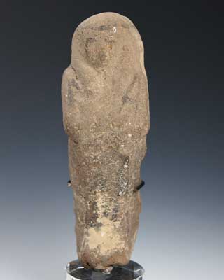 An Egyptian Nile Clay Shabti, Ramesside Period ca 1292-1072BC