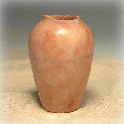 A fine Egyptian Pink Limestone Cosmetic Jar, Middle Kingdom, ca 2040-1786 BC