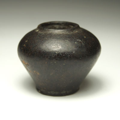 An Egyptian Black Serpentine Cosmetic Jar, Middle Kingdom, ca 2040-1786 BC