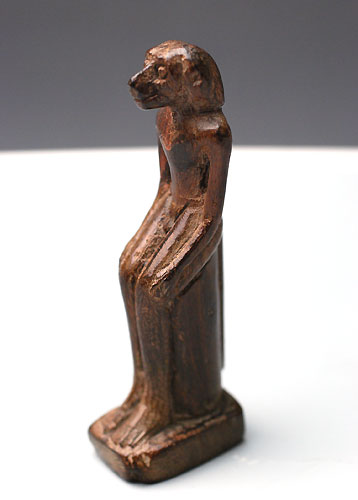 A fine wood statuette of Baboon-headed Thoth, 19th Dynasty ca 1292-1185 BCE