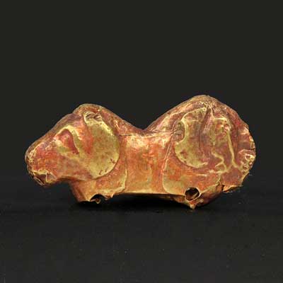 A rare Scythian gold lion, ca 1st century AD
