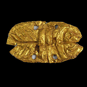 A Greek gold plaque, ca 1st century AD