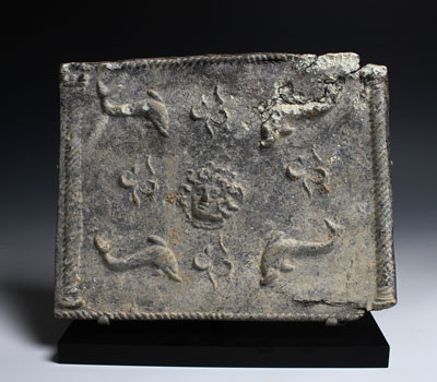 A Roman sarcophagus lead panel, ca 1st - 2nd century AD