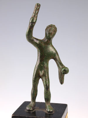 An Etruscan bronze figure of Hercules, Sabellian, ca 5th -3rd century BC