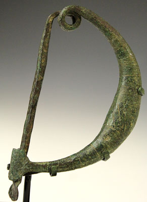 A large Etruscan Bronze Fibula ca. 2nd - 3rd century AD