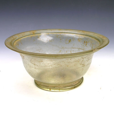 A Large Roman Glass Bowl, ca 1st Century A.D.