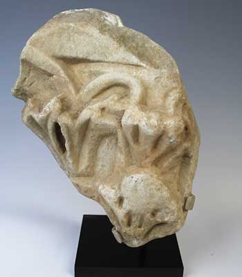 A Roman marble Corinthian capital fragment, ca 1st century AD