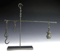 A Roman Bronze Steelyard and Weight, ca 2nd Century A.D.