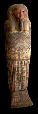 An Egyptian Anthropoid Wood Sarcophagus for Padi-ef-pa-khasef, 26th Dynasty ca 664 - 525 BC