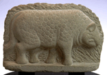 An Indonesian Stone Relief Fragment, ca 0-1000 A.D.