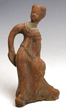 A Chinese Terracotta Dancing Lady, Han Dynasty, ca 207-220 A.D.