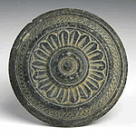 A fine schist Budhist Reliquary with Contents, Gandhara, ca 1st century AD