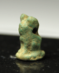 An Egyptian Faience Cat Amulet, 26th Dynasty ca 664 - 525 BC