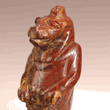 A Red Agate Statuette of Thoeris, Late Period, ca 664 - 30 B.C