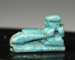 An Egyptian faience ithyphallic Figure, ca 664-525BC
