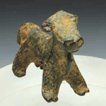 An Egyptian bronze bull, Late Period ca 664 - 332 BC