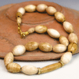 A Very Fine Egyptian Coptic Ivory Necklace, ca 4th-6th Century A.D.
