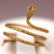 An Egyptian Gold Snake Ring, late Ptolomaic/early Roman Period ca 1st Century BC/AD
