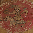 An early Christian Coptic Textile of the Sacred Horseman, ca 5th - 7th century AD