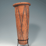 A fine Egyptian Pre-Dynastic Wavy Handled Jar ca 3500-3300BC