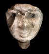 An Egyptian Wood and Polychrome Mummy Mask, New Kingdom ca 1550-1069BC