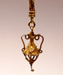 A Greek gold pendant drop, Hellenistic Period ca 2nd century BC