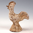 A good Hellenistic terracotta rooster, ca 3rd - 1st century BC