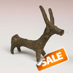 An Achaemenid bronze figure of an ibex, Greater Persia, 1st half of the 1st Millennium BC