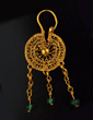 A fine Islamic openwork gold earring, Seljuk Period, Persia, ca 11th-13th century AD
