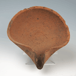 A large, early Shell-type Oil Lamp,  Middle Bronze Age, 1730-1550 BC.