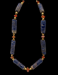 A fine Pre-Columbian Lapis Lazuli Bead Necklace, Chavin culture, Peru, 600-300 BC