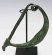 A large Etruscan Bronze Fibula ca. 2nd - 3rd century AD