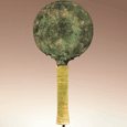 A fine Egyptian Bronze Mirror, New Kingdom ca 1550-1069BC