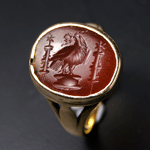 A Roman Carnelian Intaglio of an Imperial Eagle, ca 1st century AD