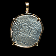 A Shipwreck Spanish Silver Cob (Pieces of Eight) Treasure Coin, before 1681