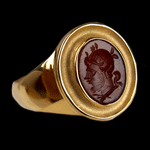 A Roman red jasper intaglio, ca 1st century AD