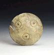 Roman bone roundel, 2nd - 3rd century AD