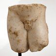 A Roman marble lower torso of a youth, ca 1st century AD