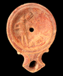 A Roman Imperial Gladiator Oil Lamp, ca 1st century AD